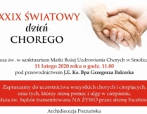 Więcej o: Obchody XXIX Światowego Dnia Chorego w naszej archidiecezji